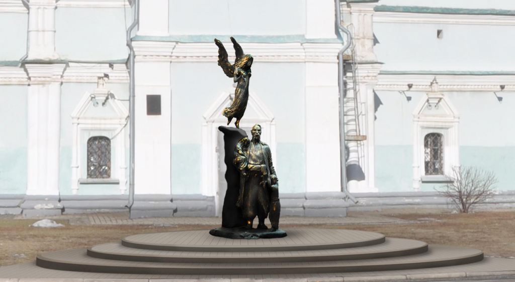 Готовый эскиз памятного знака Герасиму Кондратьеву
