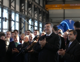 Президент принял участие в церемонии запуска испытательного комплекса завода «Насосэнергомаш»