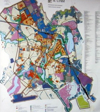 План зонирования территорий города