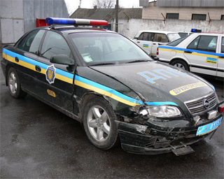 При задержании нетрезвого водителя был поврежден патрульный автомобиль ГАИ